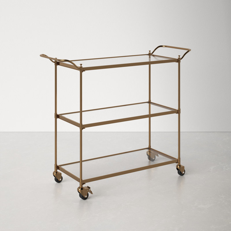 AllModern Tenaya Metal Bar Cart Reviews Wayfair